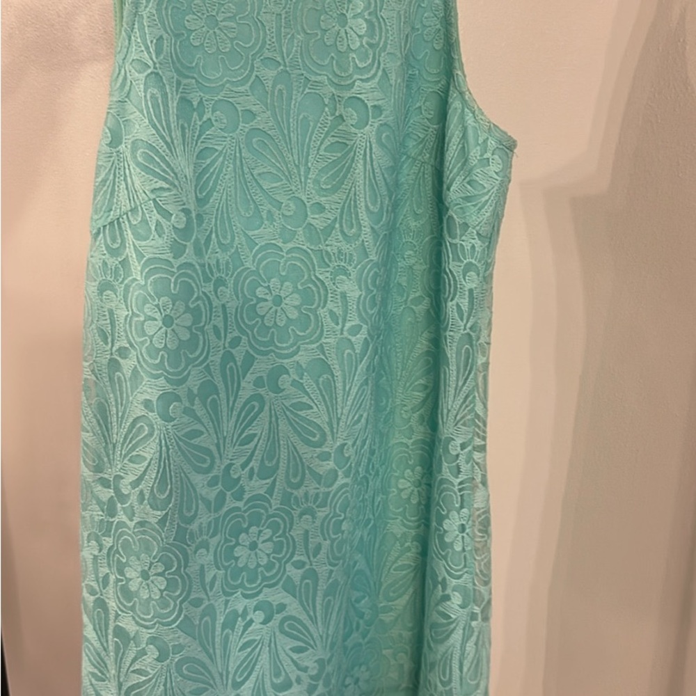 Francesca’s Mint Green Dress-  Lace Sleeveless Dress
